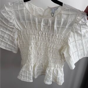 Bohme White Textured Blouse